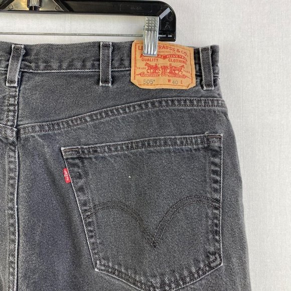 LEVI'S Black Denim Short - Picture 6 of 9